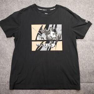 Li-Ning X Disney Mickey Mouse Graphic T-Shirt Black Mens Large Lifestyle Cartoon